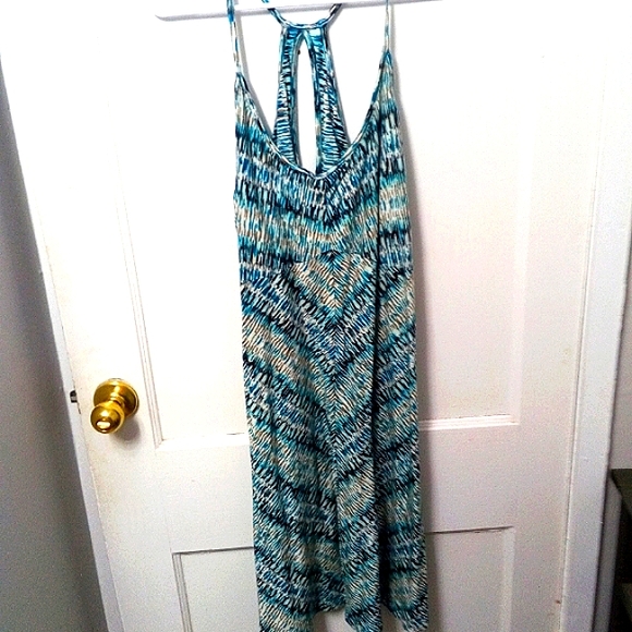 Patagonia Dresses & Skirts - Patagonia Multi Colored Geo Athleisure Midi Dress Sz XL Sporty Active Casual